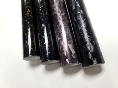 Gloss Forged Carbon Fiber CF Black Silver Gold Red Vinyl Car Wrap Sticker Decal