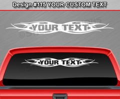 Design #115 Customized Decal Sticker Vinyl Graphic Windshield Window Tribal Car