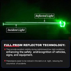 20 Pcs Diamond Strength Reflective Stickers – Enhance Night Safety – 3.15″ X …