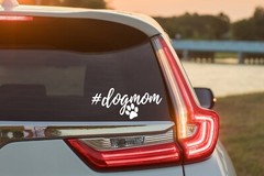 Dog mom vinyl decal permanent adhesive vinyl die cut