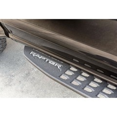 Running Board Letters 2p for 2017-18 Ford F-150 Raptor [Stainless Steel/Brushed]