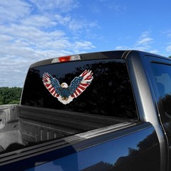 Bald Eagle, American Eagle USA Flag Precision Cut Decal