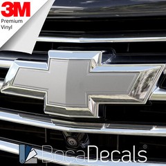 BocaDecals Emblem Overlay Insert Decals For 2018-2023 Chevy Traverse (Set of 2)