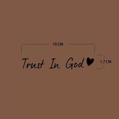 1X BLACK Trust In God Car Side Rear View Mirror Auto Decal Truck Window Sticker