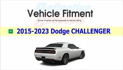 DODGE Trunk Badge Overlay Decal for 2015-2023 Dodge Challenger