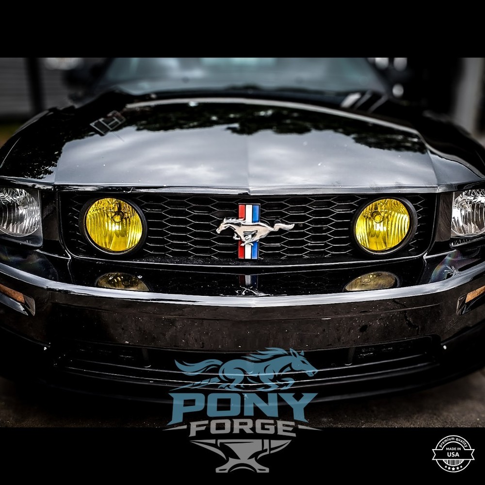 05-12 Ford Mustang GT Fog Light YELLOW Tint Vinyl Overlays S197