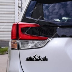 Vinyl Tailgate Emblem Decals Snow Mountain Tree Car Exterior Trunk Badge Sticker