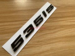 Gloss Black 3D ABS Letters Trunk 535is Emblem Rear Badge for BMW 2017-2022 535is
