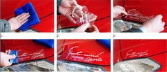 Speed Silver Car Headlight Taillight Eyebrow Decal Sticker Vinyl Reflective 13.5