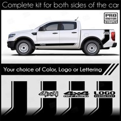 Universal Bed Side & Rocker Panel Accent Stripes For Truck or SUV (Choose Color)