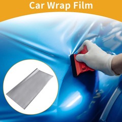 Matte Silver Tone Protective Car Wrap Film 152x152cm 5.5mil 1 Pc Universal