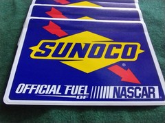 8 Sunoco Stickers NASCAR Racing LARGE 6.5″ INCH FUEL gas STICKY BACK gift CAR