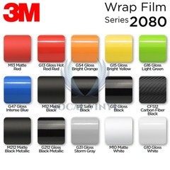 Genuine 3M 2080 Series S12 Satin Black Vinyl Wrap Car Sticker Film Bubble Free