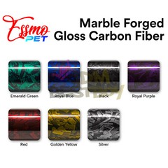 ESSMO PET Marble Forged Gloss Carbon Fiber Royal Purple Vehicle Vinyl Wrap Decal
