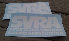 SVRA SPONSORSHIP RACING DECAL SET – WHITE or BLACK