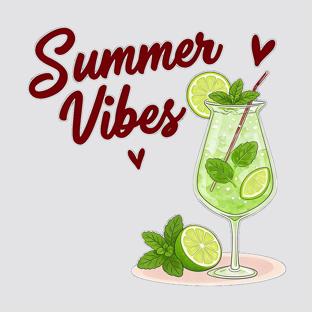 Summer Drinks Stickers Vinyl Customizable Self-adhesive for Car windows