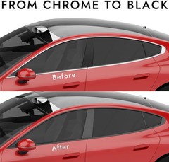 Universal 4 Width Chrome Delete Vinyl Wrap – Easy Apply & Scratch Resistant