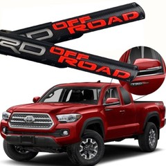 2PCS T OFF ROAD Emblem Nameplate for Tacoma Front Door Side Fender Badge Decal