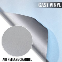 Ultra Gloss Silver Blue Metallic Vinyl Car Wrap Car Body Replacement Film Roll