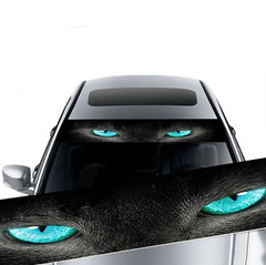 1pcs Car Windshield Sunshade 3D Vinyl Sticker Auto Front Rear Decorative Decal