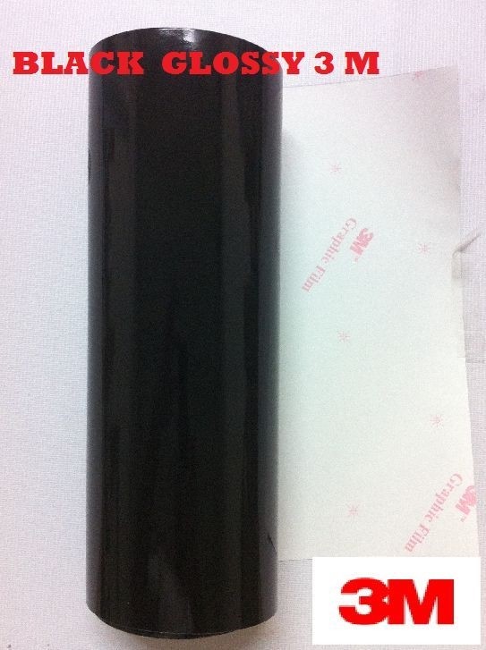 24″ x 50ft Black GLOSSY 3M ScotchCal 3M Graphic Vinyl Film Sheet GLOSSY BLACK