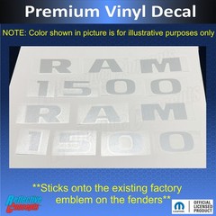 RAM 1500 Door Badge Overlay Decals for 2015-2018 Ram Rebel