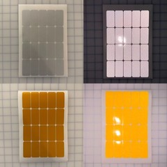 20 Reflective 1″ x 2″ ELG Rectangles (10 Different Colors) Bike Safety Stickers