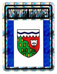 Pack Of 24 Northwest Territories Country Reflective Decal Bumper Sticker DC-176