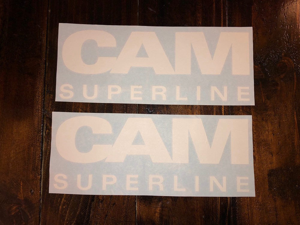 Cam Superline Trailer Replacement 12” Stickers (set Of 2) Old Design