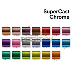 Supercast Easy Stretch Chrome Royal Blue Vinyl Wrap Bubble Free Sticker Decal