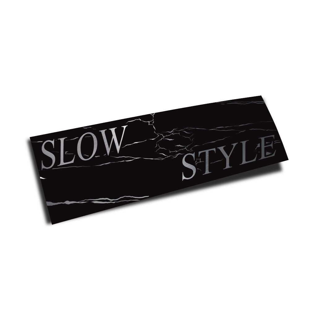 OFFICIAL TOUGE NATION “SLOW STYLE” CLASSIC JDM SLAP STICKER (CHROME)