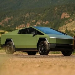 Cybertruck DIY PPF Paint Protection Film Wrap Color Change Matte Military Green