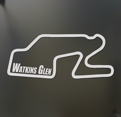 Watkins Glen sticker JDM BMW champcar AER WRL race car track window decal