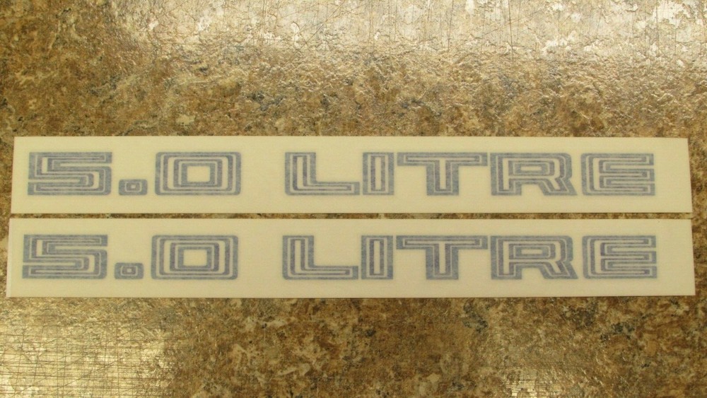 1981 Trans Am 5.0 Litre Shaker Decal Pair 2 Color Blue