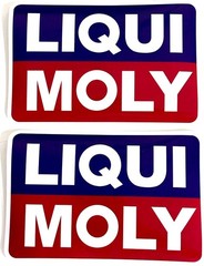 Liqui Moly Racing Sticker Decal New set of 2 5.25 x 3.5 High Quality Easy Peel.
