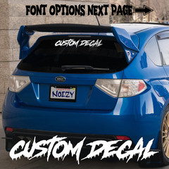 Custom Side Windshield Sticker Car Truck Rear Window Decal Banner Bottom Rocker