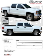 2014-2018 Chevy Silverado Elite 3M Pro Grade Vinyl Side Stripes Decals Graphics