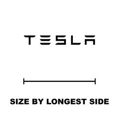 Tesla Logo Vinyl Decal | Premium Waterproof Car Window Laptop Truck Sticker