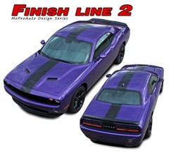 Redline Hood Racing Stripes Hood Decal Vinyl Graphic For Challenger 2015-2023