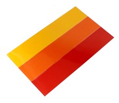 10-Inch Classic Retro Style Tri-Color Stripe Decal Sticker For Toyota/Lexus, etc
