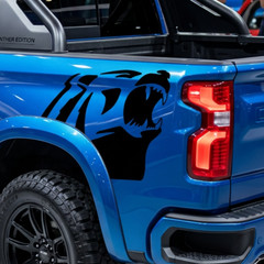 Chevrolet Alaskan Bedside Decals New | 2 Pc | Fits Silverado etc | Bears only