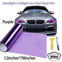 12”x78” Fit Headlight & Taillamp Tint Film Purple Lens Vinyl Protection Film
