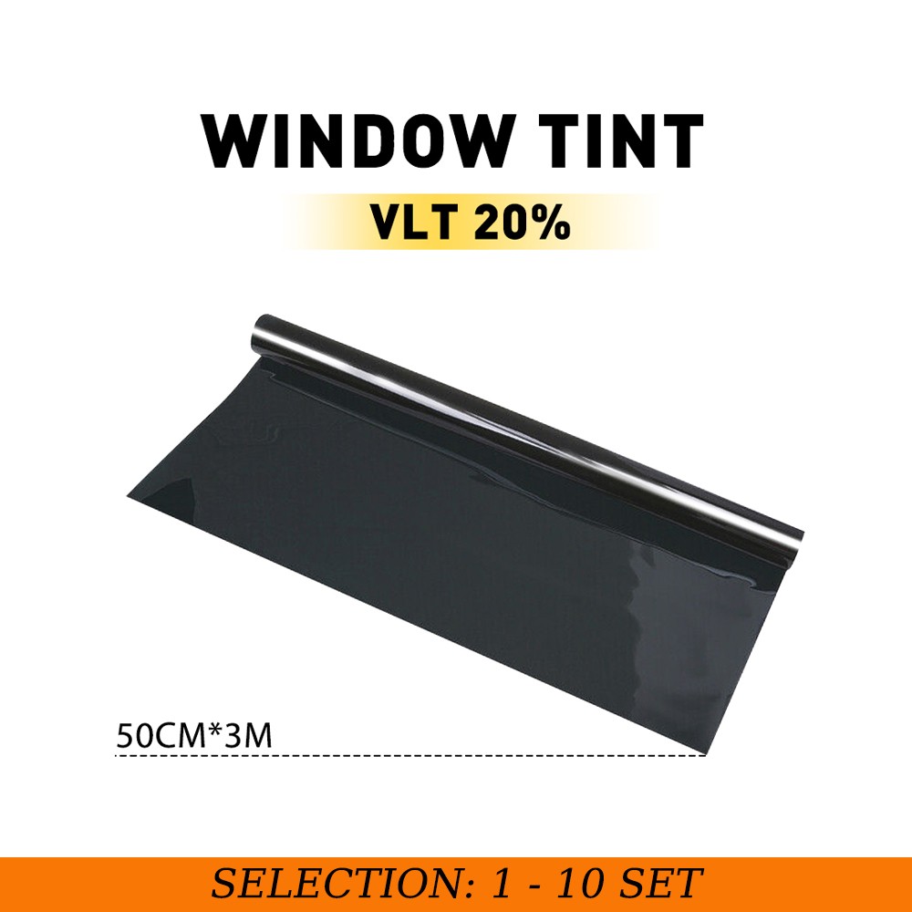 1-10X Uncut Roll Window Tint Film Shade 20% VLT Car Home Office Glass 20″ x 10ft
