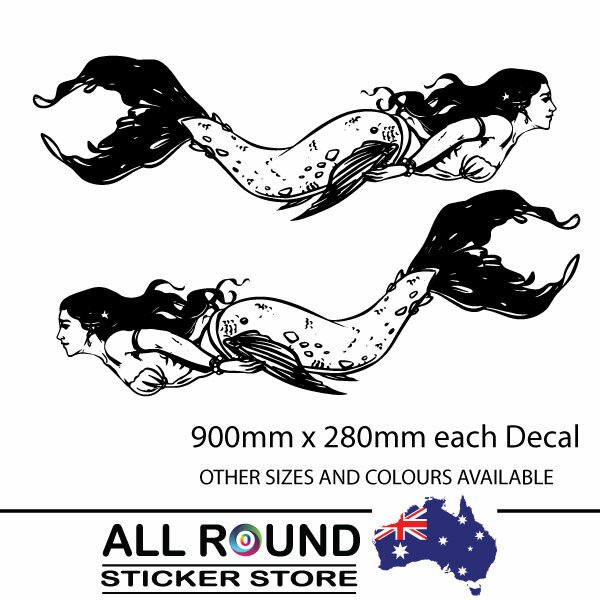 Beautiful Mermaids for boat , camper , motorhome, truck, trailer vehicle popula