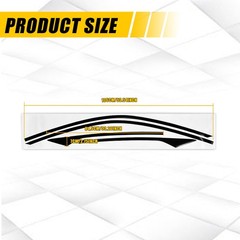 Delete Blackout Vinyl Overlay for Honda Civic Coupe 2016-2020 Window Trim 1-10