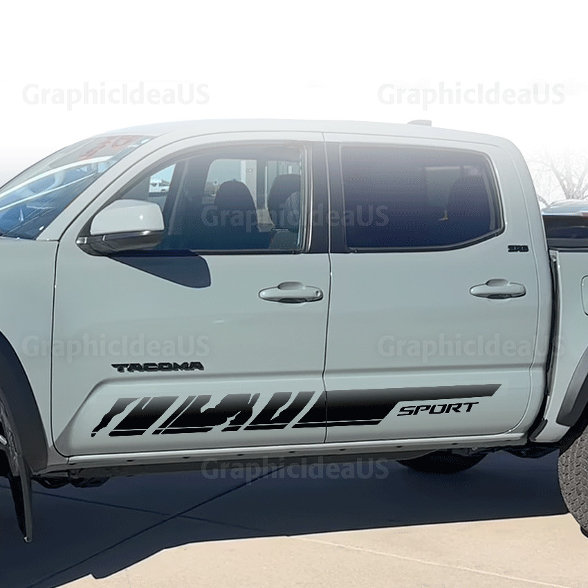 Vinyl Decals Sport Sidedoors fits Tacoma Tundra Toyota TRD SR5 Truck Stripes A