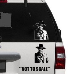 Rooster Cogburn #5 sticker VINYL DECAL Western Cowboy Movie Marshal Version Two