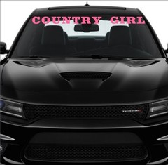Country Girl Decal, Default WHITE, 11″,23″,36,48″,55″, Vinyl Decal sticker.