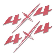 Sticker Badge 4×4 Trim Red Silver For Isuzu Holden D-Max Pickup 2012 2018