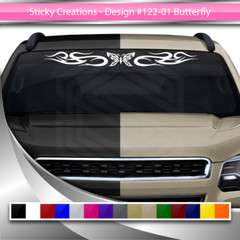 122-01 BUTTERFLY Windshield Decal Window Sticker Vinyl Graphic Tribal Butterfly